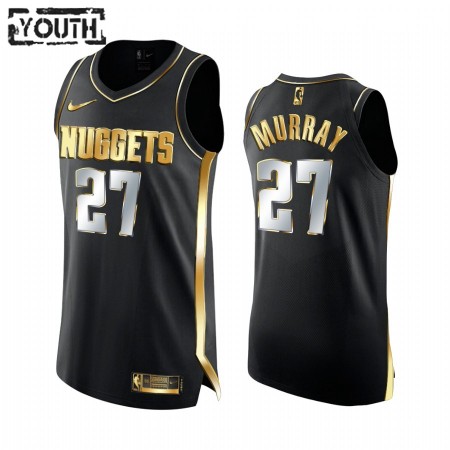 Maglia NBA Denver Nuggets Jamal Murray 27 2020-21 Nero Golden Edition Swingman - Bambino